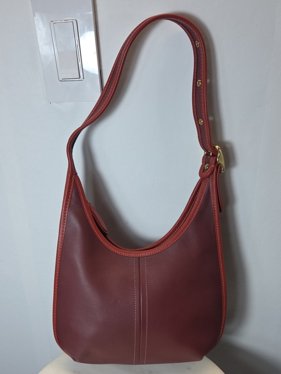 Coach Handbags - Coach Ergo Leather Shoulder Bag In Colorblock Oxblood/wine RARE